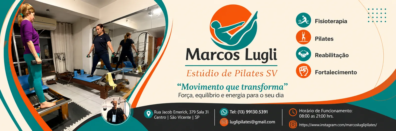 Ambiente do Estúdio Marcos Lugli em São Vicente